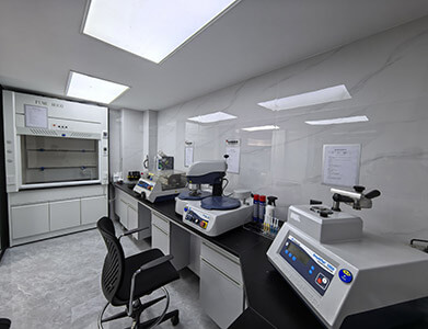 Laboratório da empresa de Xangai