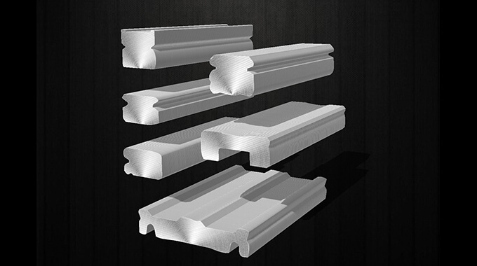 Linha de formato especial do controle deslizante linear